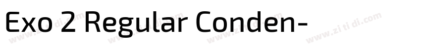 Exo 2 Regular Conden字体转换